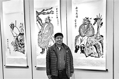 张宝瑞百馗图画展中国现代文学馆举行