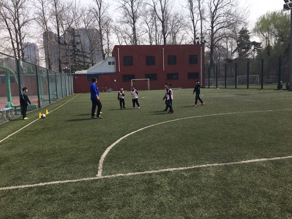 朝阳第三少儿体校阳光下矫健身影多